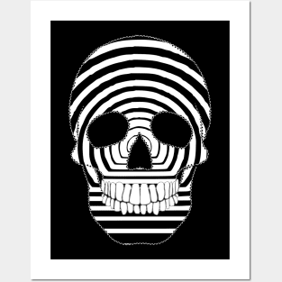 Optical Illusion Skull Posters and Art